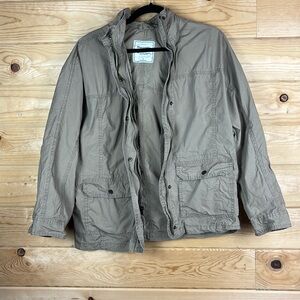 Abercrombie & Fitch Brown Tan Utility Jacket Mens Size Small